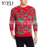 Custom Fashion Men's Dinosaur Chaos Ugly Christmas Sweater thumbnail-1