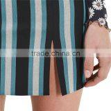 2017 OEM Summer Sexy Multi-color Vertical Striped Mini Skirt thumbnail-4