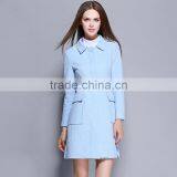 Lady Young Fashion Oversized Collar Women Coat Korea Winter Coats for Wholesale thumbnail-2