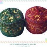 Africa Muslim Embroidered Wool Cap / Muslim Wool Cap / Embroidered Cap / Africa Wool Cap / Wool Cap