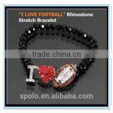 XP-MB-10565 FACTORY PRICE Wholesale Sport Jewelry Metal Zinc Alloy Soccer Ball Bracelet Jewelry thumbnail-2