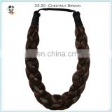 Natural Girls Twist Plait Hoop Brown Synthetic Hair Braids HPC-0180