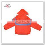 Orange High Visibility PVC Rain Suits With Logos thumbnail-3