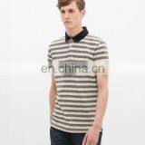 T-shirt Polo, Wholesale New Fashion Stripe Polo Shirts for Men thumbnail-1