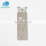 Wholesale Cheap Custom Silver Plated Flat Metal Clip Different Type Korean Bookmark