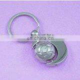 Keychain Promotional,keychain Metal,3d Customized Silver Moon and Planet Keychain