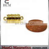 Magnetic Jewelry Clasps Made of Neodymium Magnets Gold