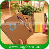 Recycling sticky small notepad with pen