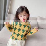 2020 Children's Clothing Autumn and Winter New Children's Sweaters Korean Casual Cactus Pullover Crew Neck Sweater thumbnail-3