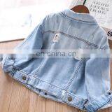 2020 Spring Girls' Jacket Denim Hole Kids Coats Childrenswear Wholesale thumbnail-3