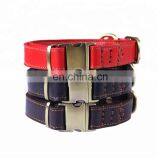 Custom Strong Metal Buckle Luxury Real Leather Dog Collar thumbnail-3