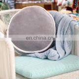 Cheap Wholesale Grey Plush Decoration Pillows Round Cake Stuffed Chair Pad Round Car Seat Cushion Pillow thumbnail-3
