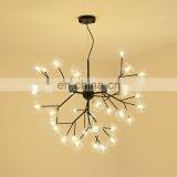 Простой декоративный стеклянный шар, люстра из черного металла, висящая подвесная лампа thumbnail-4