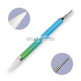 2 Head Gradient Handle Wax Dotting Pencil for Pick Up Nail Rhinestones Gel Applicator thumbnail-3