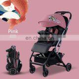 Chinese Style Embroidery Baby Infant Stroller Foldable Toddler Pram Pushchair thumbnail-2