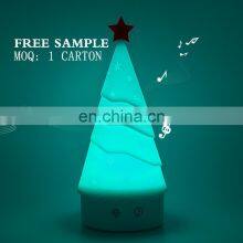 Best Toys for 2020 Christmas Gift Musical Tree Shape Multicolor Mood Night Light thumbnail-4