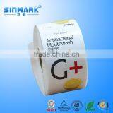 SINMARK Chaep Customized Waterproof Plastic Bottle Label