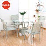 Patio Outdoor furniture rattan TABLE and chair restaurant set ZG-109