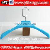 YY0493 Custom Hanger Factory Bridal Dress Hanger Wedding Dress Purple Notched Velvet Hanger Supplier's Choice thumbnail-4