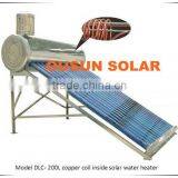 Compact Copper Coil Pre-heated Pressurized Solar Water Heater