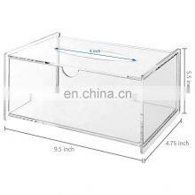 Modern Decorative Napkin Holder Clear Acrylic Facial Tissue Dispenser Box Tissue Box for Bathroom thumbnail-4