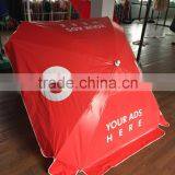 Square Pvc Vinyl Waterproof Advertising Beach Umbrella thumbnail-2