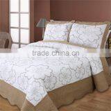 2014 New Style 3pcs White Polyester Patchwork Bedding Sets thumbnail-1