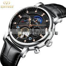 KINYUED J025 Luxury Watch Mechanical Moon Phase Calendar High Quality Automatic Tourbillon Mechanical Man Watch thumbnail-2