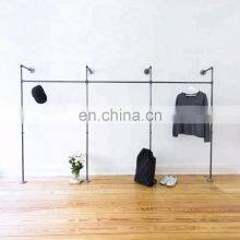 Vintage Garment Rack Pipeline Industrial Pipe Display Clothing Rack thumbnail-3