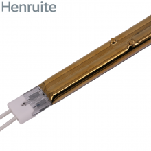 Shortwave 3000W 400V 1100Mm Double Semi Plated Gold Tube Ceramic Heating Lamp Ir Halogen Infrared Lamp Gold Lamp thumbnail-2