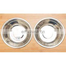 Engraved Dog Pet Drinking Feeding Bowls and Feeders Wood for All Cute Pet Elevator Adjustable Height Bamboo Stand Rack Frame thumbnail-4