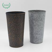 Galvanized Metal Vases Flower Buckets Bulk Farmhouse French Flowers Bucket Metal Bucket Decor for Home Decor and Wedding Table Centerpiece Decorations thumbnail-5