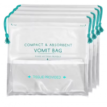 China Factory Direct the Best Disposable Bags Leakproof Vomit Plastic Bag Emesis Vomit Bag thumbnail-2