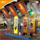 Trade show booths advertising with aluminum frame