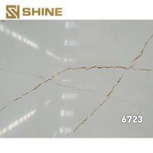Latest Marble Artificial Quartz Stone Calacatta White Quartz Slab Widely Used thumbnail-3