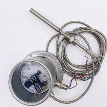Industrial Capillary Oil Level Temperature Gauge Thermometer Pressure Temperature Measurement Stainless Steel thumbnail-1