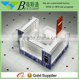 Modern mobile phone accessories kiosk for mall store decorations