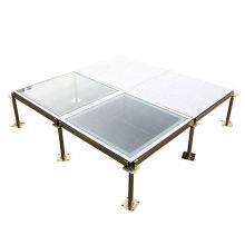 Anti-static Glass Floors Specially Designed for Computer Rooms. Double-layer Laminated Tempered Glass, Allowing Observation of the Cables Below. thumbnail-1