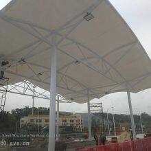 Newly Built Membrane - Structure Basketball Court Roof Supported by Pipe Trusses, Design of Membrane - Structure Badminton Hall Supported by Grid and Construction Budget thumbnail-1