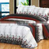 3Pcs Satin Printed Bedspread Set thumbnail-1