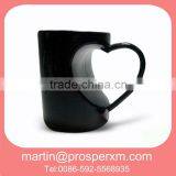 Heart shape ceramic coffee mug