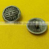 20mm High Quality Anti-silver NF Color Metal Shank Button -- MJ1543 thumbnail-2