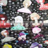 Printed Patterns pu Leather for Shoes Upper With Catton Pattern