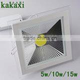 COB Led Panel Light 5W 10W 15W Square Glass LED Ceiling Lamp LED Downlights