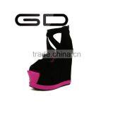 GDSHOE New Fashionable Patch Wedge Heel Ladies Platform High Heel Mature Sexy Sandals Quality Choice