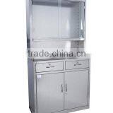 High quality stainless steel medical instrument cupboard medicine cabinel