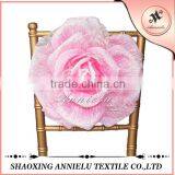 Beautiful Pink Artificial Rose Wedding Chair Flowers thumbnail-1
