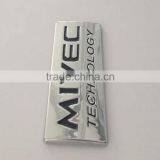 Decorative Plastic Chrome Plating 3D Name Logo thumbnail-3