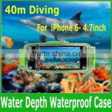 Waterproof Underwater Diving Housing 40M Case Cover For iPhone 6 4.7inch