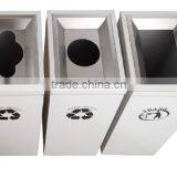 Stainless Steel Waste Separation Litter Bin thumbnail-2
